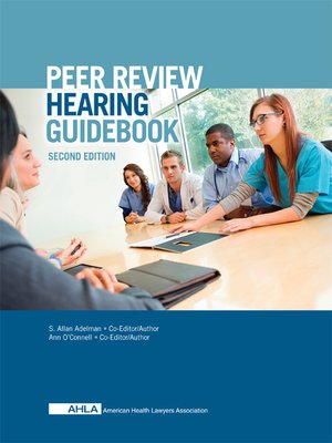 cover image of AHLA Peer Review Hearing Guidebook (Non-Members)